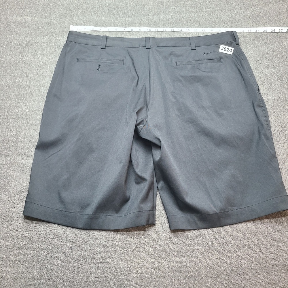 Nike Golf Shorts Mens 40 Black Excellent Dri-FIT Flat Front Stretch Performance - Picture 7 of 8